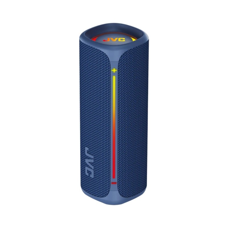 JVC audio portable bluetooth 5.4 45W 20W RMS  Bluetooth luces de ambiente color azul  XSKY3115A