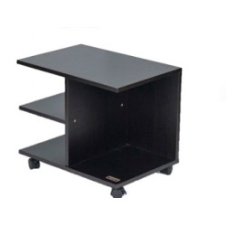 Kenneth Cole mesa al lado moderna con rueda colo negro W50 x H42.5 x D35 cmKCWD2022057B