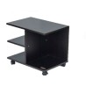 Kenneth Cole mesa al lado moderna con rueda colo negro W50 x H42.5 x D35 cmKCWD2022057B