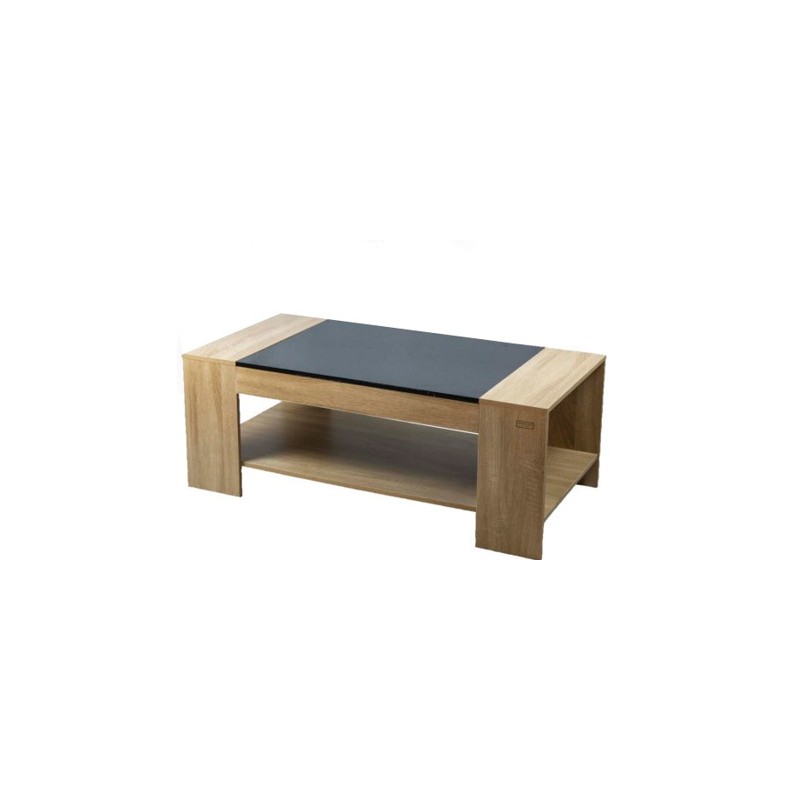 Kenneth Cole mesa de centro bicolor color roble W120 x H45 x D60 cmKCWD2022058O