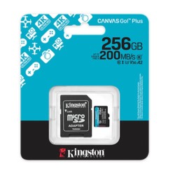 Kingston tarjeta de memoria flash micro SD canvas GO plus Gen 4 200MBs A2 U3 V30 tarjeta con adaptador  SDCG4256GB