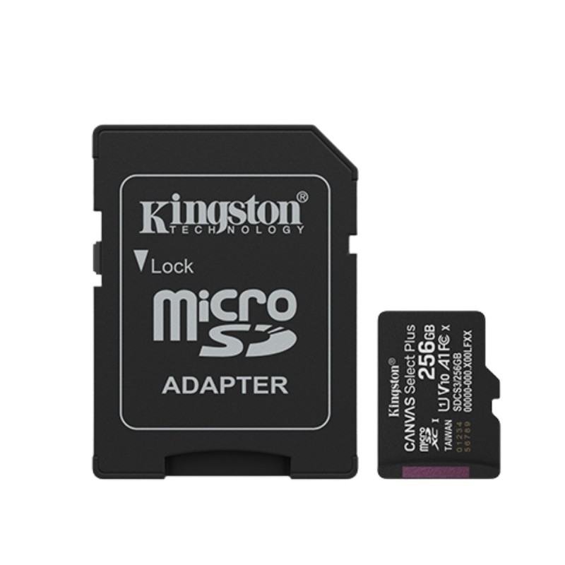 Kingston tarjeta de memoria Micro SD canvas select plus cadaptador  SDCS3256GB