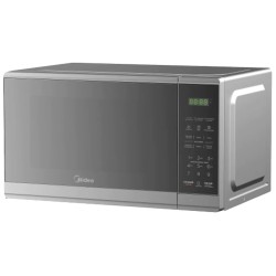 Midea microondas 0.7Pc puerta acabado espejo gabinete GrisB MMDF07S2MG