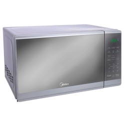 Midea microondas 0.7Pc puerta acabado espejo gabinete GrisB MMDF07S2MG