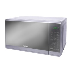 Midea microondas 0.7Pc puerta acabado espejo gabinete GrisB MMDF07S2MG
