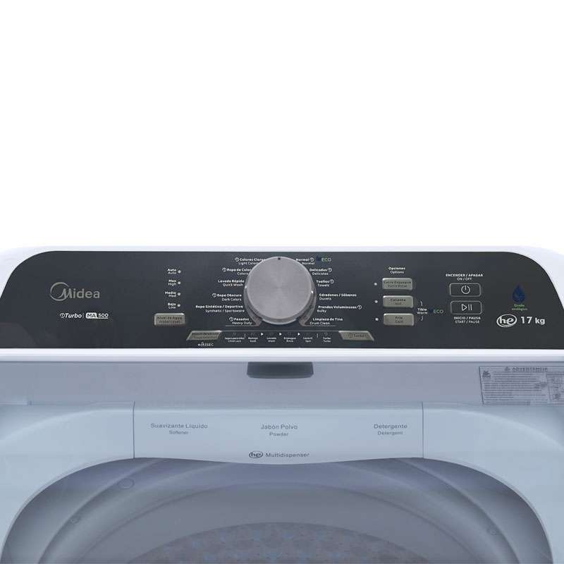 Midea lavadora carga superior xtreme Save blanca 17Kg MA500W170WCA