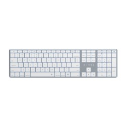 Targus teclado hyper bluetooth compatible con macOS & Windows, iPadOS & Android, ChromeOS en blanco  HS2310US