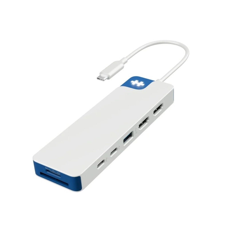 Targus hub hyper flex 9 puertos USBC + HDMI + MicroSD en blanco  HD4103BUGL