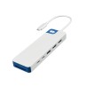 Targus hub hyper flex 9 puertos USBC + HDMI + MicroSD en blanco  HD4103BUGL