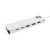 Targus hub hyper flex 9 puertos USBC + HDMI + MicroSD en blanco  HD4103BUGL