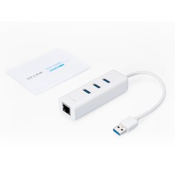 TPlink adaptador USB 3.0 3Port Hub & gigabit ethernet 2en 1 USB  UE330