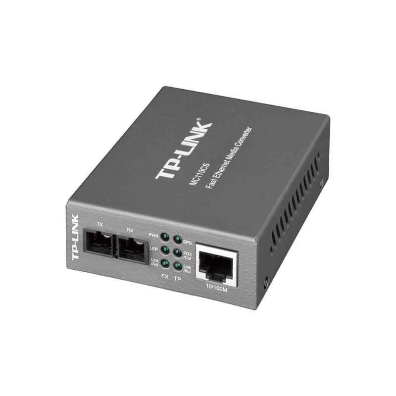 TPLink conversor de medios monomodo a 10100 mbps  MC110CS