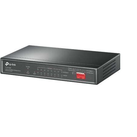 TPlink switch omada de escritorio de 9 puertos a 10  100Mbps con 8 puertos PoE+  TLSF1009P