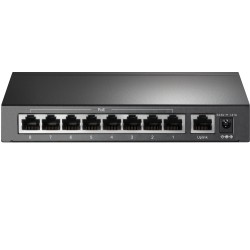 TPlink switch omada de escritorio de 9 puertos a 10  100Mbps con 8 puertos PoE+  TLSF1009P