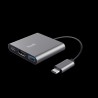 Trust adaptador 3en1 multipuerto USBCHDMI yTipo C  23772