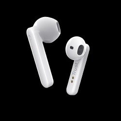 Trust audifonos bluetooth wireless color blanco ccontroles tactiles  23783