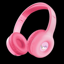 Trust audifonos infantil wireless color rosado personalizable  25274