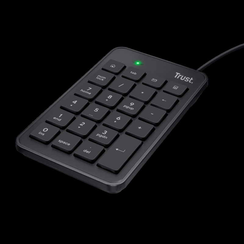 Trust teclado numerico USB color negro  22221