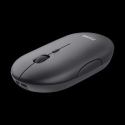 Trust  mouse recargable inalambrico silencioso color negro  24059