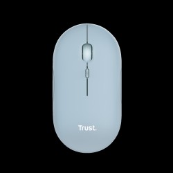 Trust  mouse recargable inalambrico silencioso color azul  24126