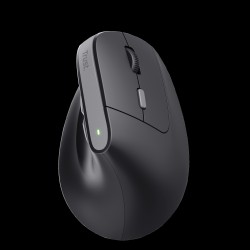 Trust mouse ergononico color negro inalambrico y recargable  25145
