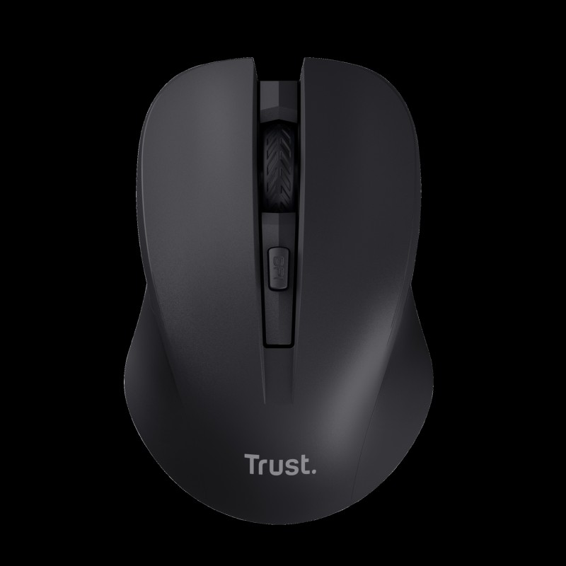 Trust mouse inalambrico eco  color negro silencioso  25084