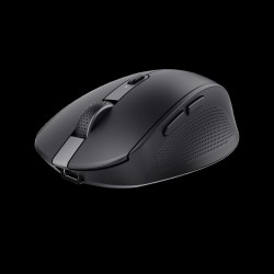 Trust mouse inalambrico recargable color negro silencioso  24819
