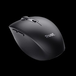 Trust mouse inalambrico recargable color negro silencioso  24819