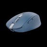 Trust mouse inalambrico recargable color azul silencioso  24934
