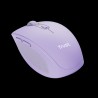 Trust mouse inalambrico recargable color lila silencioso  25384