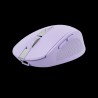 Trust mouse inalambrico recargable color lila silencioso  25384