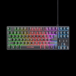 Trust teclado mouse y almohadilla gamer color negro en español  25227