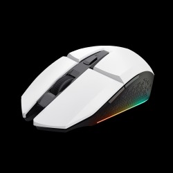 Trust teclado mouse y almohadilla gamer color blanco en español  25233