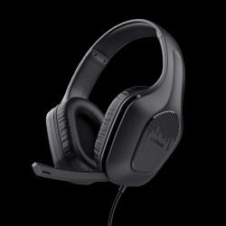 Trust audifonos alambricos gamer color negro  24990