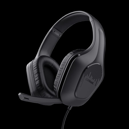 Trust audifonos alambricos gamer color negro  24990