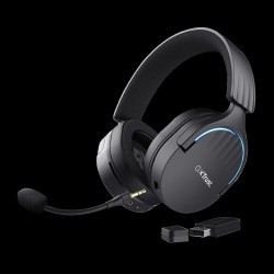 Trust audifonos inalambricos gamer color negro  24901