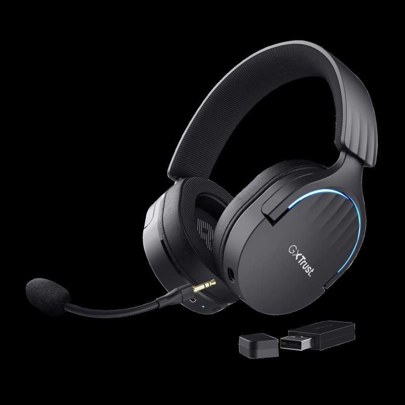 Trust audifonos inalambricos gamer color negro  24901
