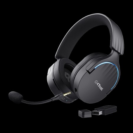 Trust audifonos inalambricos gamer color negro  24901