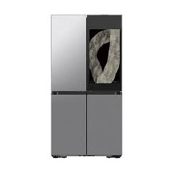 SAMSUNG Refrigerador Bespoke 29 Pies 4 Door Family Hub, Dual Ice, Flex Zone Plateado RF29DB9950QDED