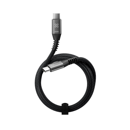 Klip Xtreme - USB cable - 24 pin USB-C - 3 m - Black - 240W Braided Fast Charging