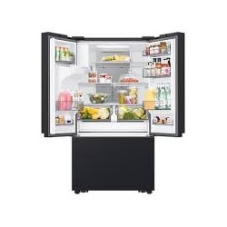SAMSUNG Refrigeradora Francesa  31 negra con pantalla  WIFI RF32CG5910B1AP