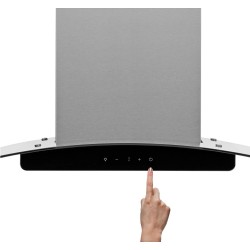 Midea extractor campana 36pulg  color siver MJWV7336C3GS