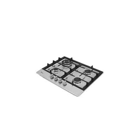 Midea estufa empotrable a gas 24pulg  color silver MTGB24R3402GS