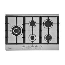 Midea estufa empotrable a gas 30pulg  color silver MTGB30TL3402GS