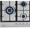 Midea estufa empotrable a gas 30pulg  color silver MTGB30TL3402GS