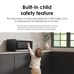 SAMSUNG Microondas 1.9 Cu.ft Ceramica english panel Gray MS19DG8500SRAA