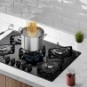 Frigidaire plantilla de gas 30pulg    vidrio templado empotrable 5 quemadores FTGC3050VB