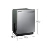 SAMSUNG Lavaplatos 53 dBA Fingerprint resistant with Adjustable Rack Acero Inoxidable DW80CG4021SRAA