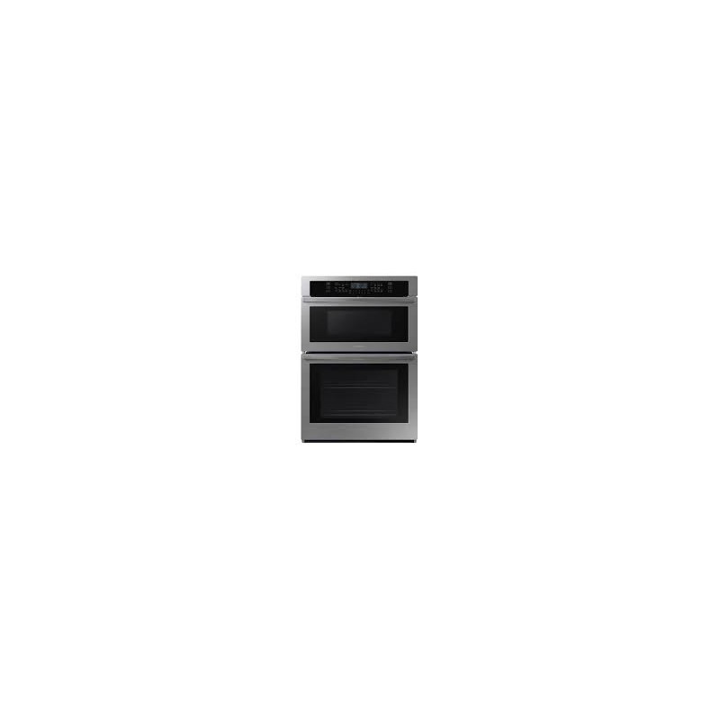 SAMSUNG Horno de pared eléctrico inteligente de 30 con microondas en acero inoxidable WIFI NQ70T5511DSAA