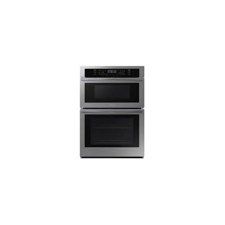 SAMSUNG Horno de pared eléctrico inteligente de 30 con microondas en acero inoxidable WIFI NQ70T5511DSAA